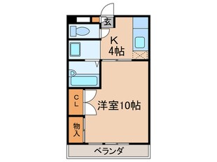 ビュ－ティ武田の物件間取画像